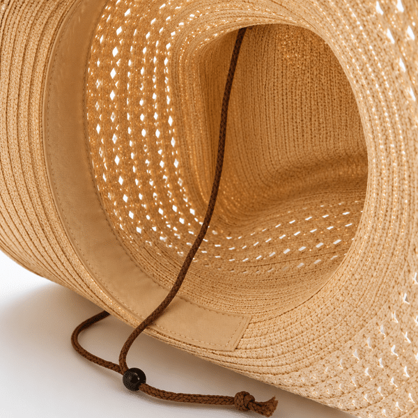 Chapeau cowboy ajouré souple et léger été (7)