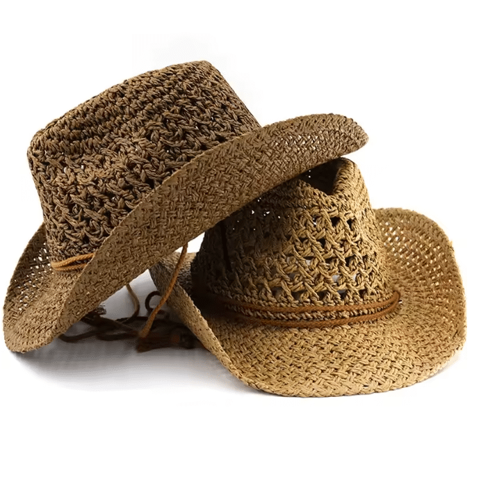 Chapeau cowboy ajouré tressé (3)