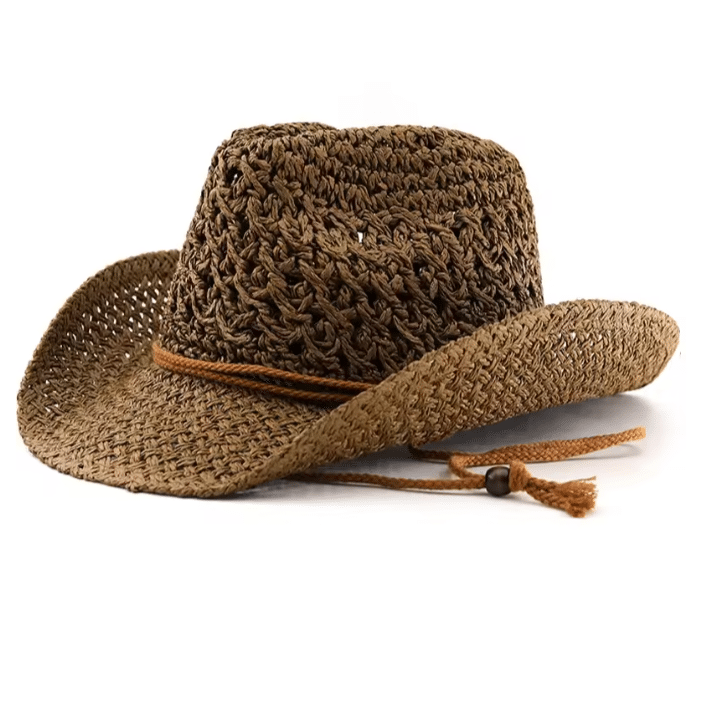 Chapeau cowboy ajouré tressé (4)