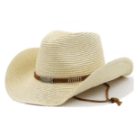 Chapeau cowboy été en fibre végétale tressée légère (1)