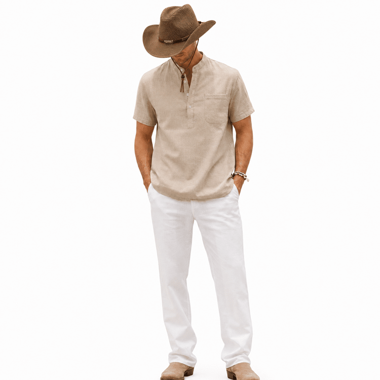 Chapeau cowboy été en fibre végétale tressée légère (4)