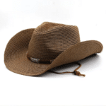 Chapeau cowboy été en fibre végétale tressée légère (6)