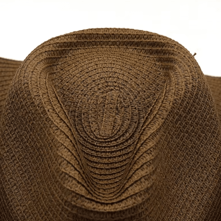 Chapeau cowboy été en fibre végétale tressée légère (7)