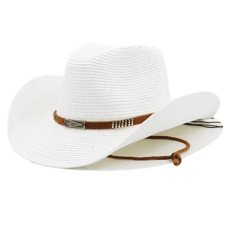 Chapeau cowboy été en fibre végétale tressée légère (9)
