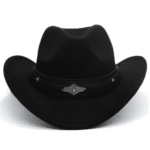 Chapeau cowboy feutre enfant avec bandeau western (1)