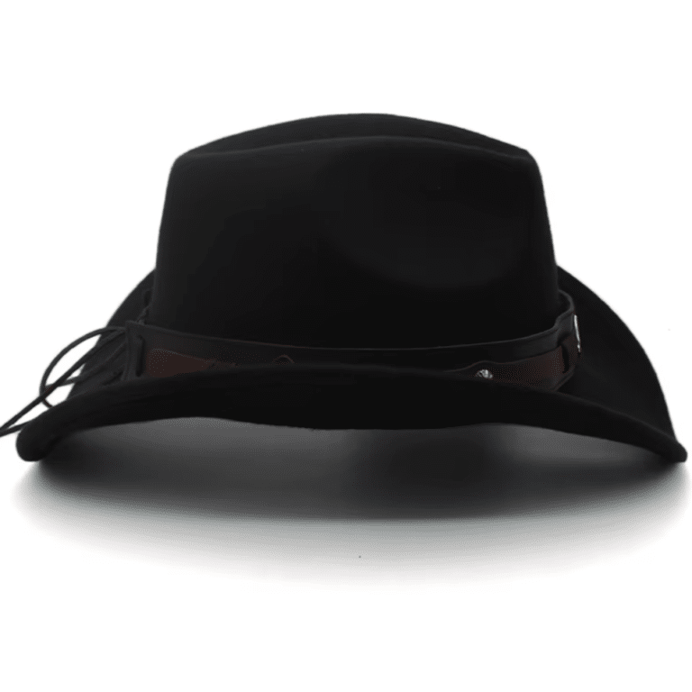 Chapeau cowboy feutre enfant avec bandeau western (3)
