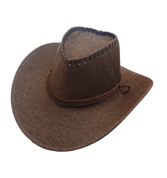 Chapeau cowboy homme marron style authentique (2)