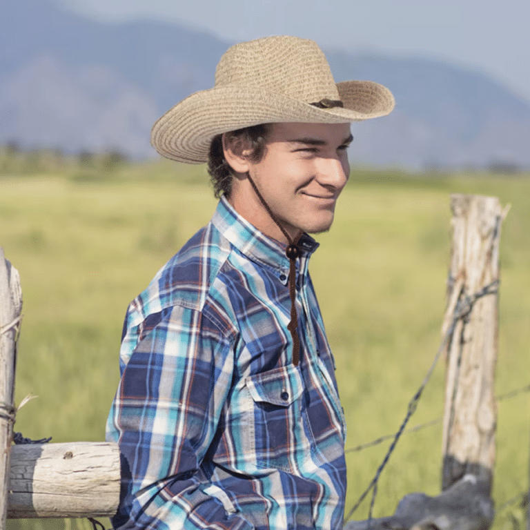 Chapeau cowboy homme souple bandeau tressé (1)