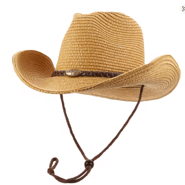 Chapeau cowboy homme souple bandeau tressé (2)