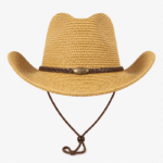 Chapeau cowboy homme souple bandeau tressé (6)