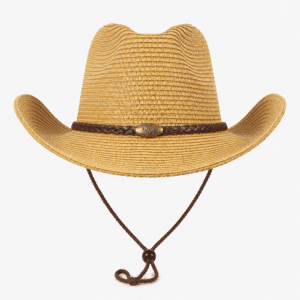 Chapeau cowboy homme souple bandeau tressé