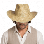 Chapeau cowboy paille style provençale (1)
