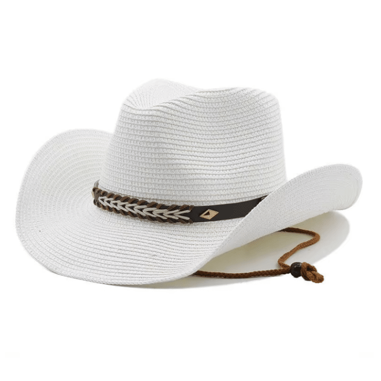 Chapeau cowboy souple en fibre végétale tressée légère (2)