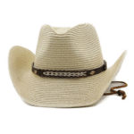 Chapeau cowboy souple en fibre végétale tressée légère (4)