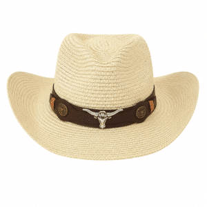 Chapeau cowboy souple en paille de papier
