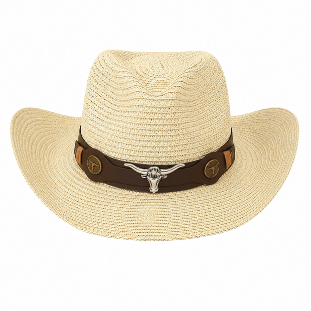 Chapeau cowboy souple en paille de papier (4)