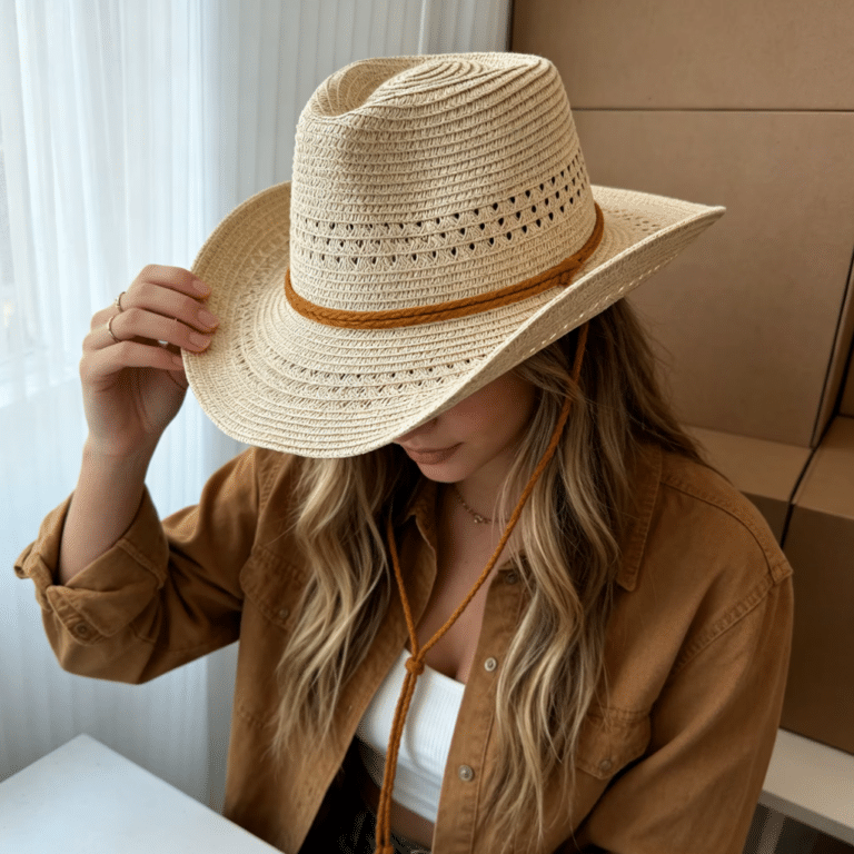 Chapeau cowboy souple été (7)