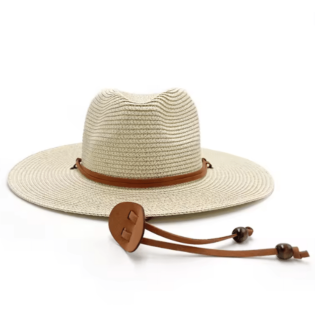 Chapeau paille large été pour femme (4)