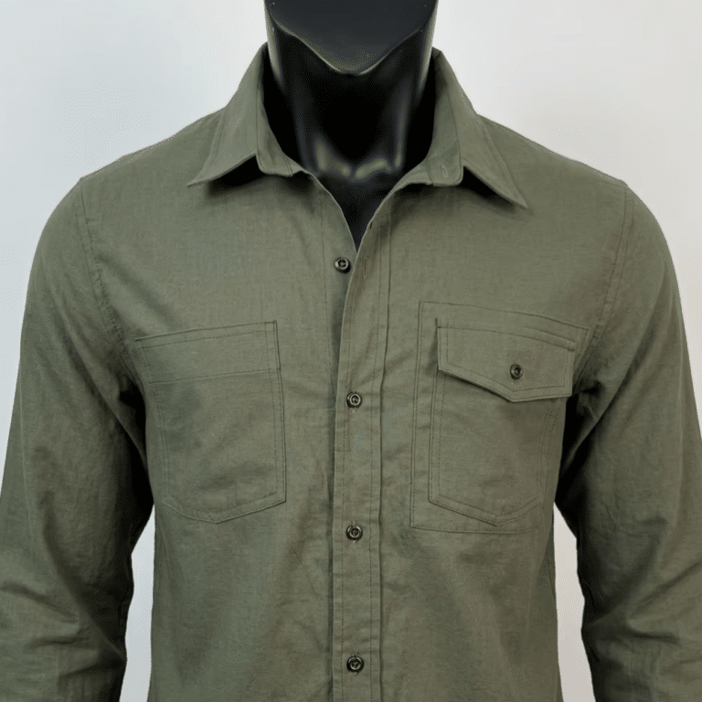 Chemise cowboy fibres végétales naturelles style aventurier (3)