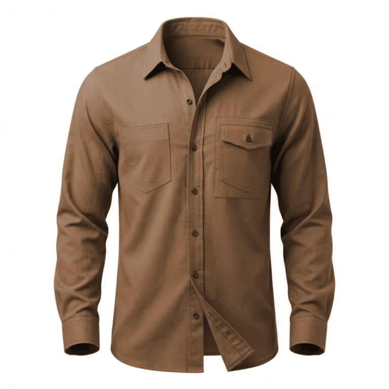 Chemise cowboy fibres végétales naturelles style aventurier (8)