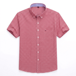 Chemise cowboy homme à petits carreaux vichy rouges