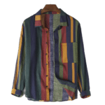 Chemise cowboy multicolore légère pour soirée d’été (1)