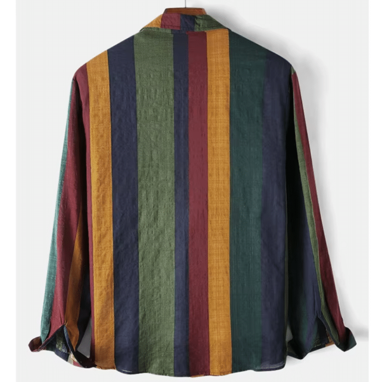 Chemise cowboy multicolore légère pour soirée d’été (2)
