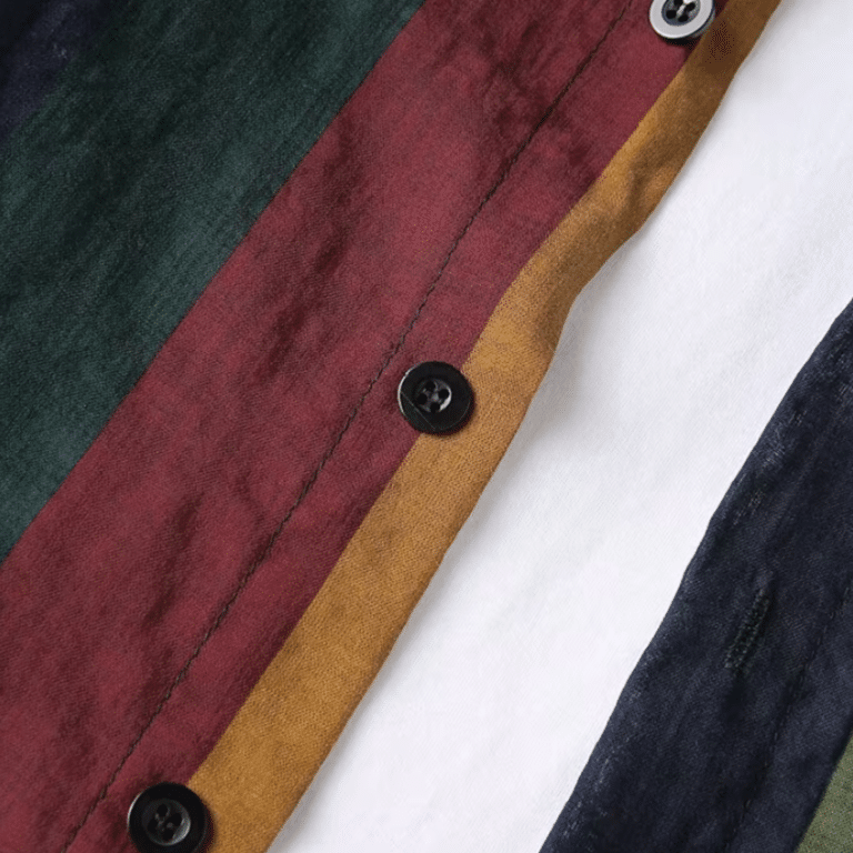Chemise cowboy multicolore légère pour soirée d’été (4)