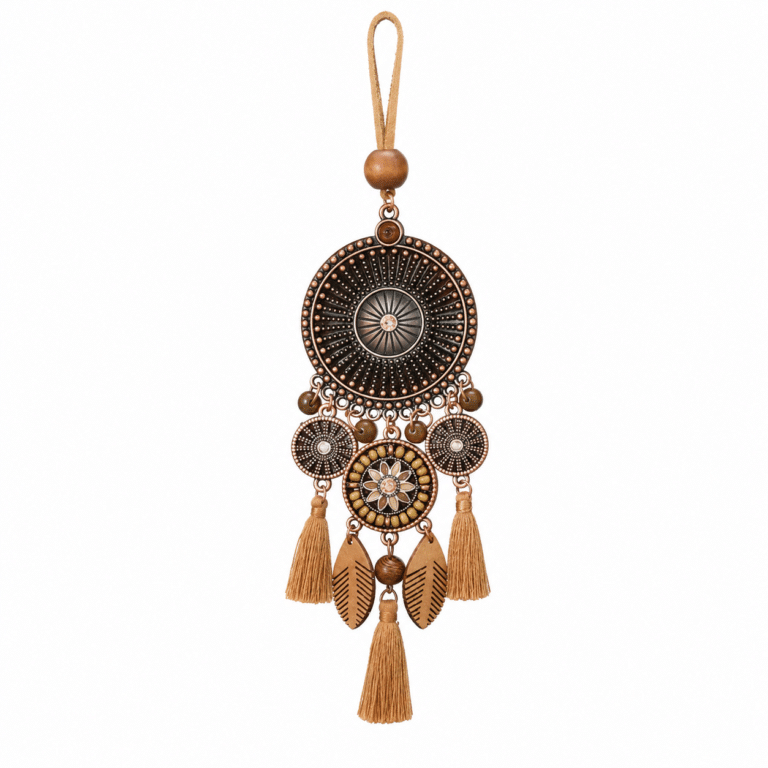 Collier bohème breloques western (2)