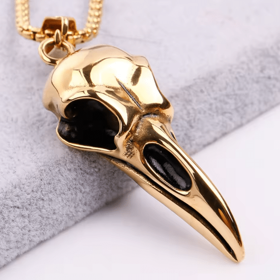 Collier western crâne d’oiseau à long bec argenté (3)