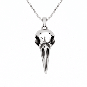 Collier western crâne d’oiseau à long bec argenté