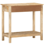 Console en bois massif western à tiroirs style prairie vintage (4)