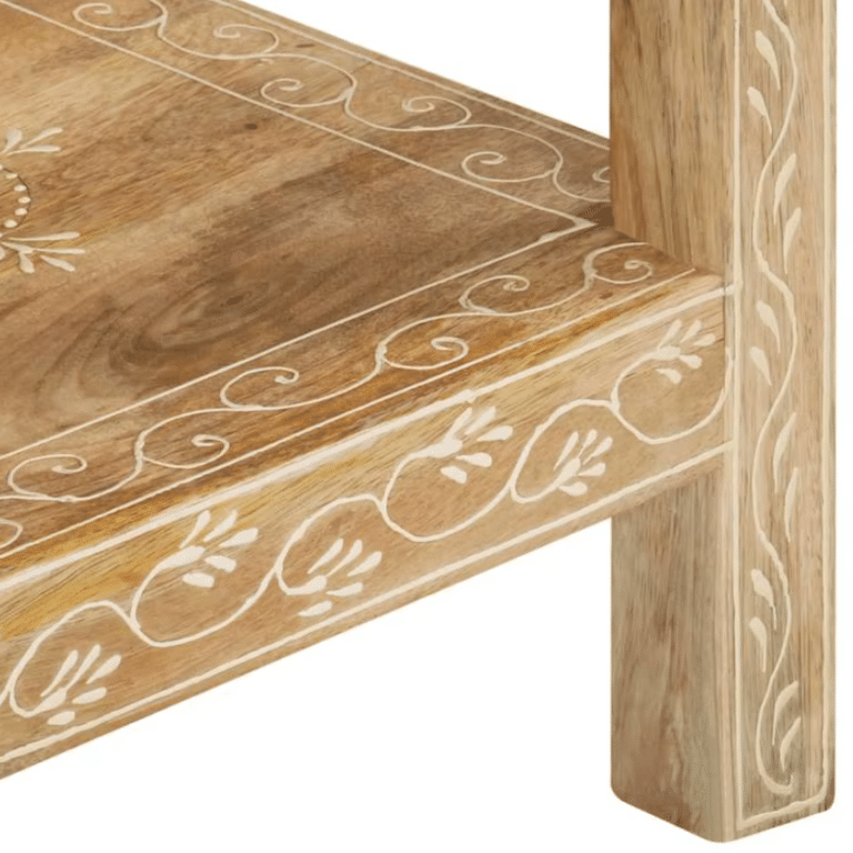 Console en bois massif western à tiroirs style prairie vintage (5)
