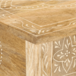 Console en bois massif western à tiroirs style prairie vintage (6)