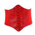 Corset femme western noir effet cuir (6)