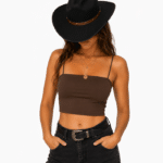 Crop top marron (2)