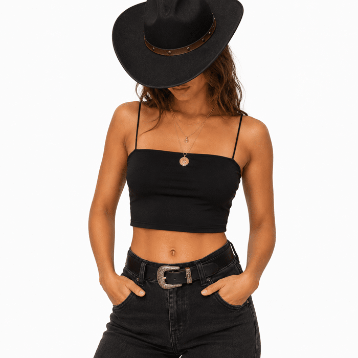 Crop top noir (2)