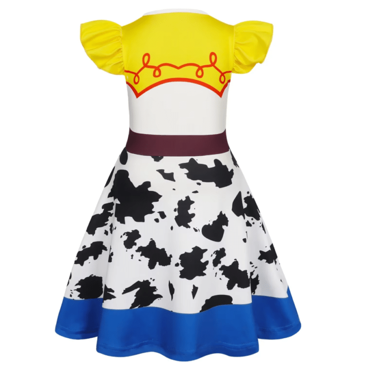Déguisement Jessie Toy Story fille robe bleue avec accessoires (3)