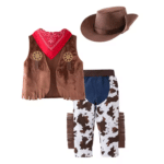 Déguisement cowboy garçon marron (2)