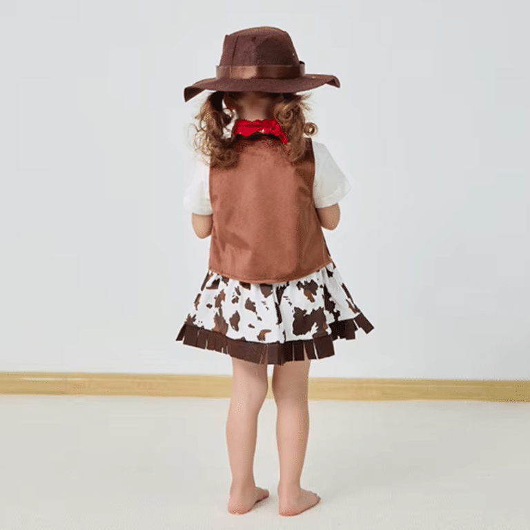 Déguisement cowgirl fille marron (7)