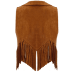 Gilet cowboy enfant marron franges Far ouest (2)