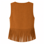 Gilet cowgirl camel à nouer (3)
