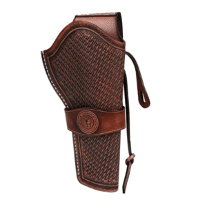 Holster en cuir véritable marron pour revolver Colt