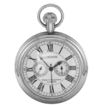 Montre à gousset vintage en acier inoxydable (2)