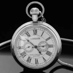 Montre à gousset vintage en acier inoxydable (4)