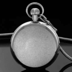 Montre à gousset vintage en acier inoxydable (5)