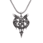 Pendentif cowboy amulette corbeaux (1)