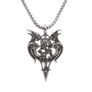 Pendentif cowboy amulette corbeaux
