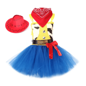 Robe déguisement Jessie Toy Story fille avec chapeau rouge