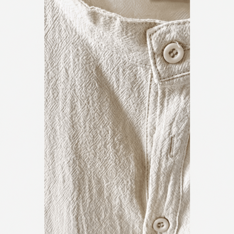 T-shirt homme lin manches courtes style vintage (5)